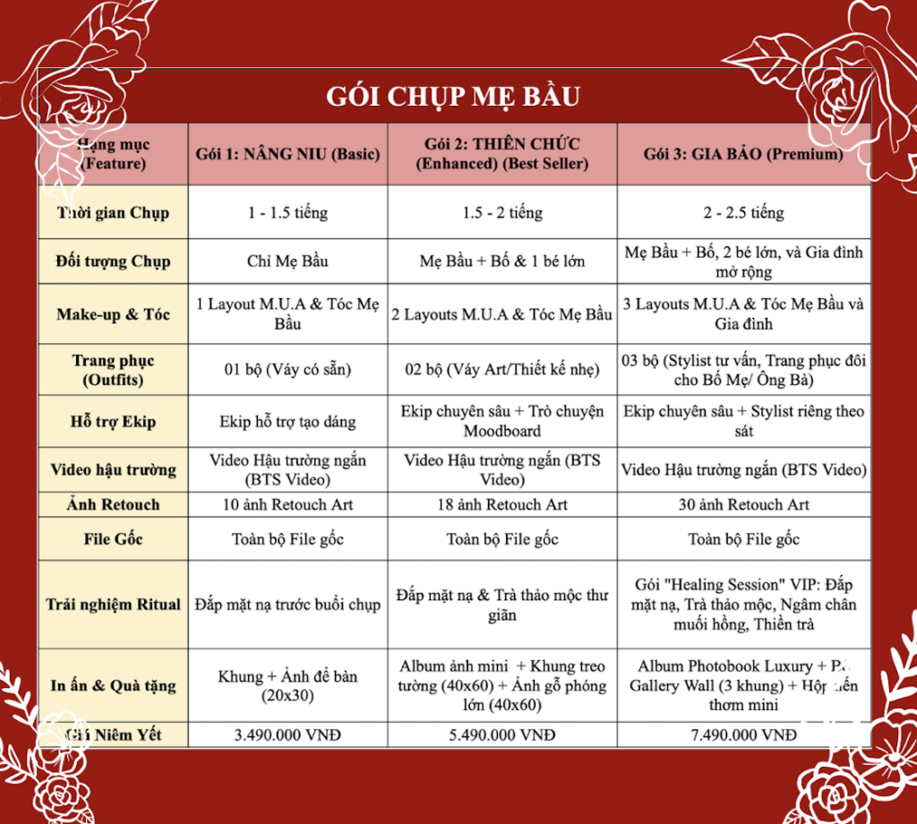 Chụp ảnh bầu Kí Ảnh Studio