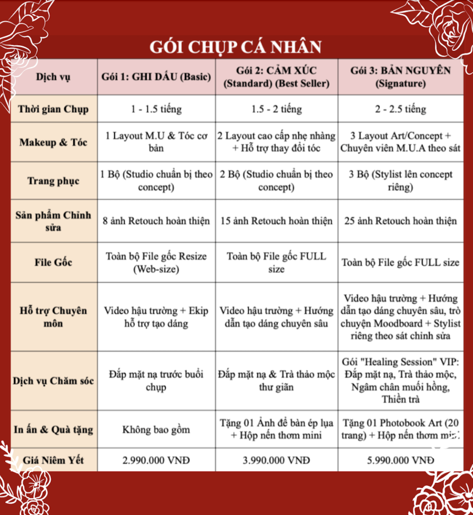 Chụp ảnh cá nhân Kí Ảnh Studio